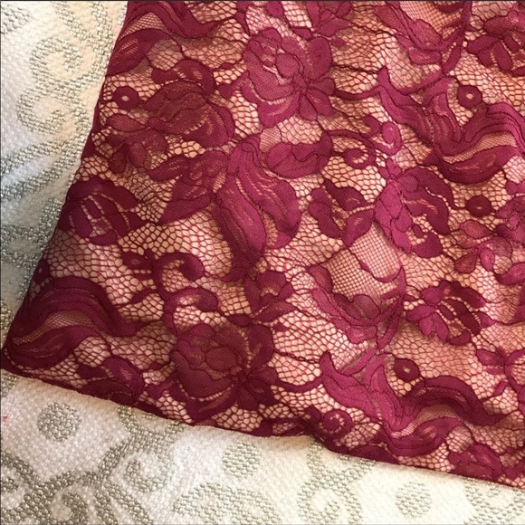 The Jetset Diaries Yasmine Berry Lace Maxi skirt - Picture 3 of 5